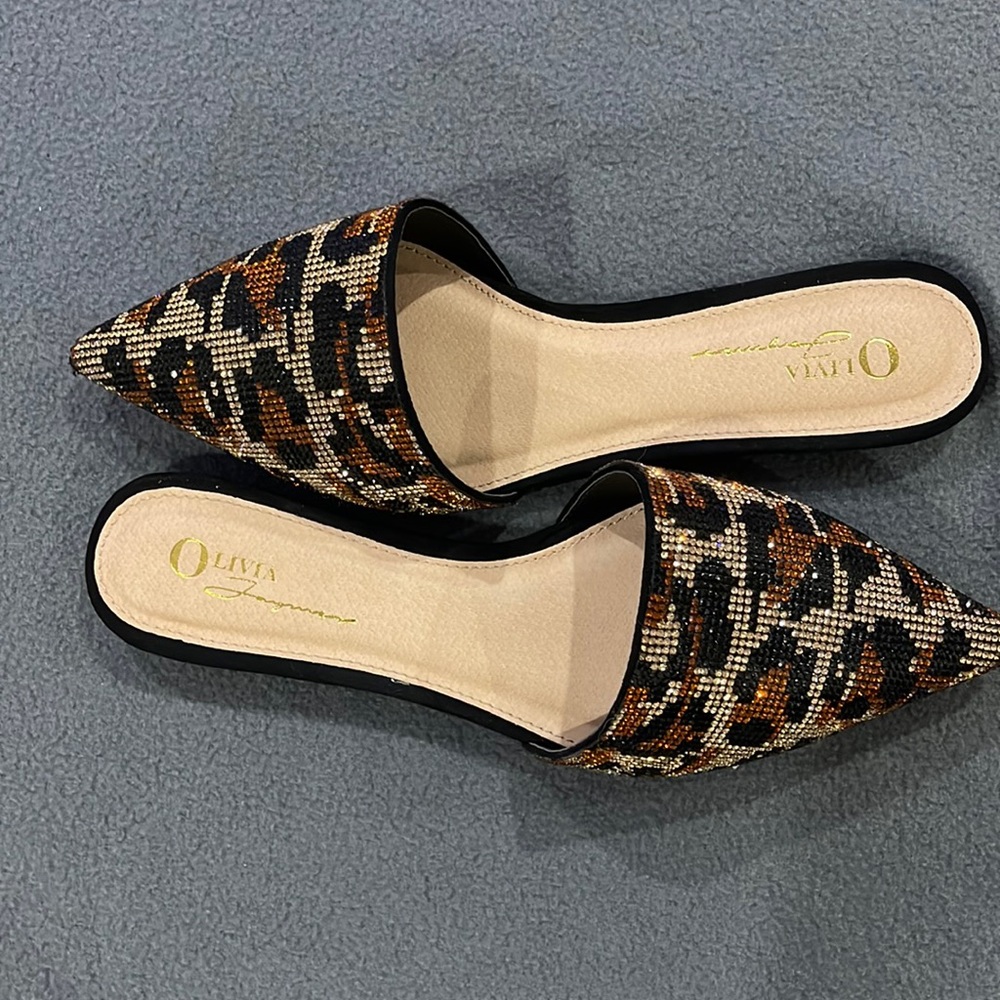 Animal Print Flat Size 9 never worn from Miss Lola